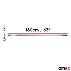 GMC Sierra 2500 Tailgate Trim - Omac - S.Steel - Gloss Silver - 2014-2019